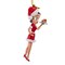 Kurt S. Adler 4.25 In Betty Boop W/ Milk & Cookies Christmas Tree Ornament , Mrs Claus Waitress Christmas